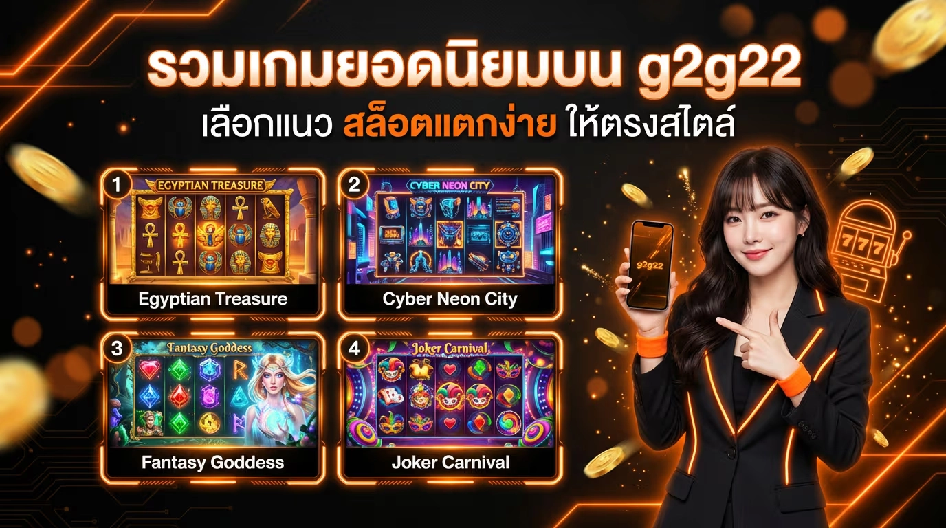 รวมเกมยอดนิยมบน เลือกแนว สล็อตแตกง่าย ให้ตรงสไตล์