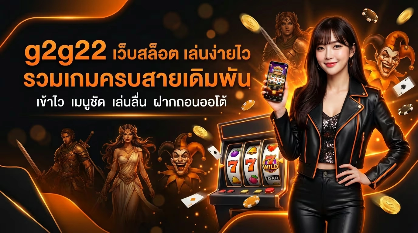 g2g22 เว็บสล็อต เล่นง่าย จ่ายไว รวมเกมครบสายเดิมพัน